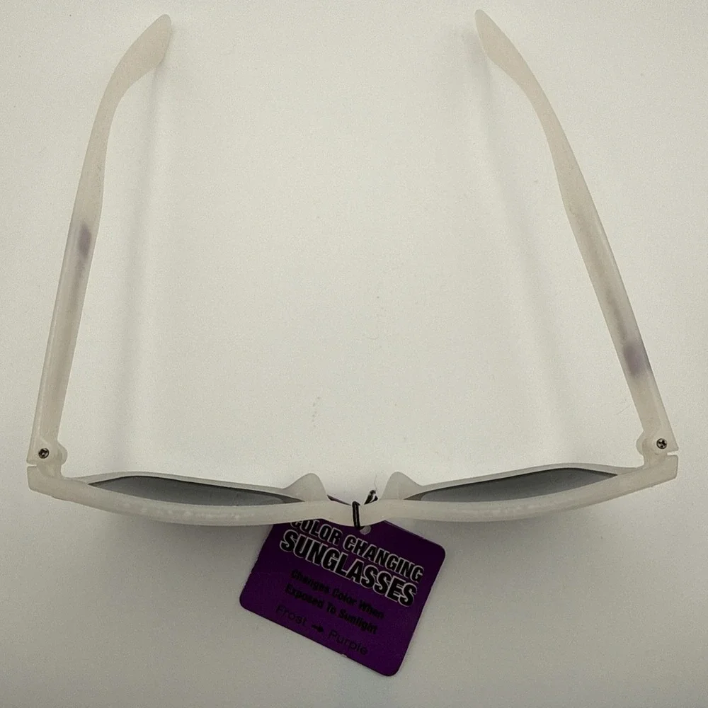 NYU Alumni New York University Sunglasses NEW Color Changing Frost to Purple
